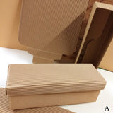 bomboniere enogastronomia 22 x 7 x 7 cm scatole ondulate cartoncino beige cartone avana con coperchio per fai da te confezione regalo uso packaging pasticceria