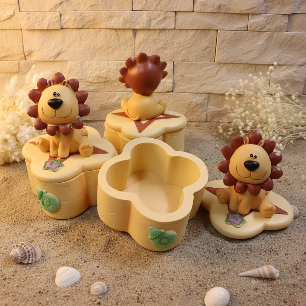 aperta o chiusa portaconfetti leoncino scatolina da confezionare con  bomboniera nascita battesimo baby bebè babyshower