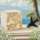 componenti del portaconfetti quadrata tema viaggi travel carta geografica del mappamondo italiano aeroplano cartoncino scatolina bomboniera fai da te confezionare confetti dolcetti packaging enogastronomia pasticceria
