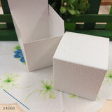 quadrata cubetto pieghevole  scatoline bianche portaconfetti bomboniere fai da te confezionare gadget souvenir idee regalo vetrinistica packaging