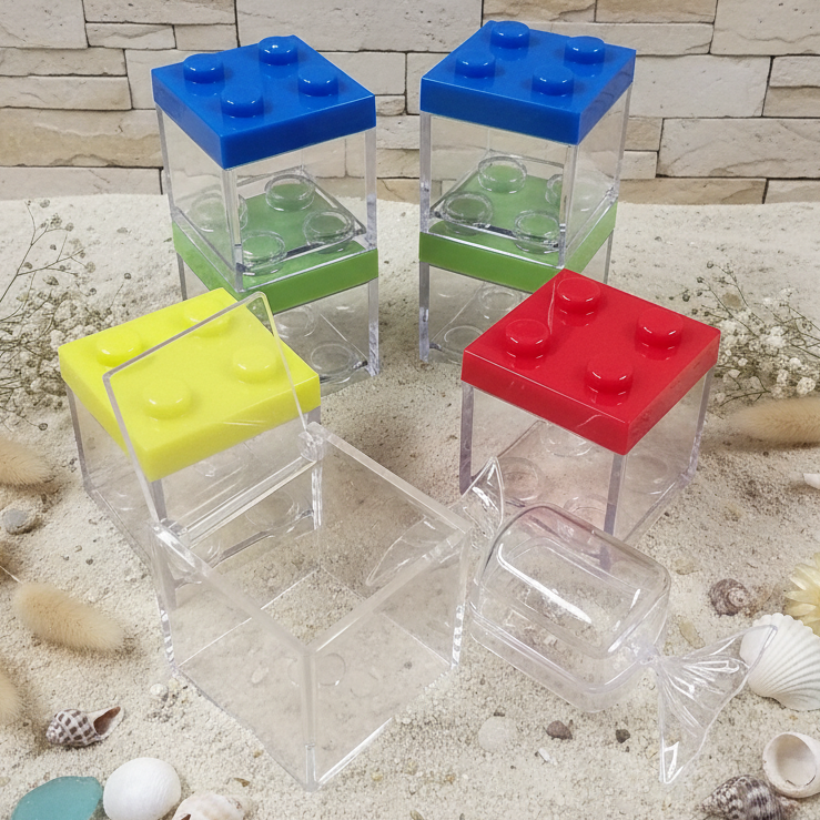 Scatoline plexiglass scatole plastica trasparenti regalo portaconfetti