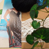 schemi facili moderni uncinetto per l'estate Stafil manuale libretto per realizzare capi d'abbigliamento di cotone grosso per spiaggia mare abitino vestitino nero colore prendisole
