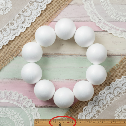 palle polistirolo piccole sfere palline da 4 cm styrofoam ball uso per decorazioni natalizie centrotavola composizioni fiori vetrinistica addobbi albero Natale facce visi bambole pezza