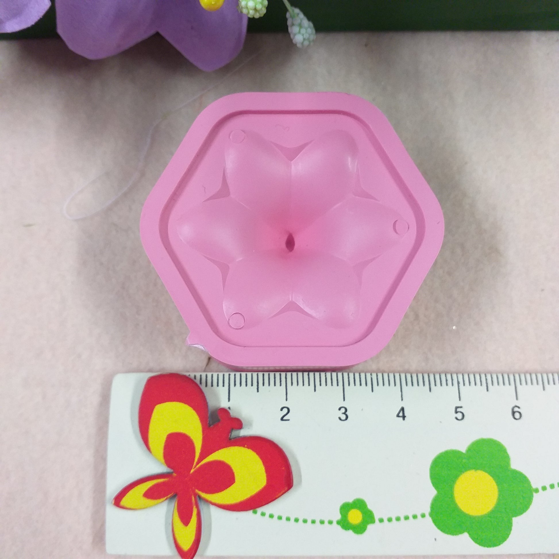 2.5 cm piccolo giglio stampo fommy gomma eva crepla