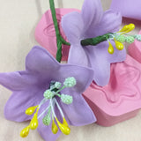 fiorellini bomboniere fommy foam mousse lilla lavanda da creare con stampi gomma eva crepla stafil giglio