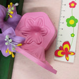 idea mazzetto gigli da creare con stampi fiori fommy gomma eva crepla da 5 cm