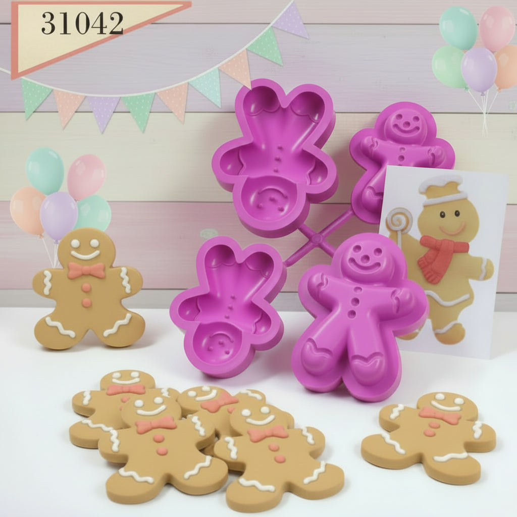Tuofang 8 Formine Per Biscotti Di Natale 3D – Stampini In Plastica Alimentare Con Pressa Per Decorazioni, Forme Natalizie