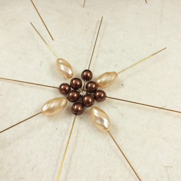 Stella ottone filo ferro sagoma perline raggi saldati addobbi perle –  hobbyshopbomboniere