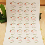 foglio A4 da 24 sticker adesivo tag rotondo etichetta di auguri per la festa della mamma con rosa rossa lavanda ramo