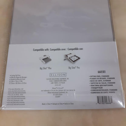 compatibilità misure standard Big Shot Plus e Pro cutting pads tappetini da taglio di ricambio accessori policarbonato trasparente per fustellatrice articolo 660581