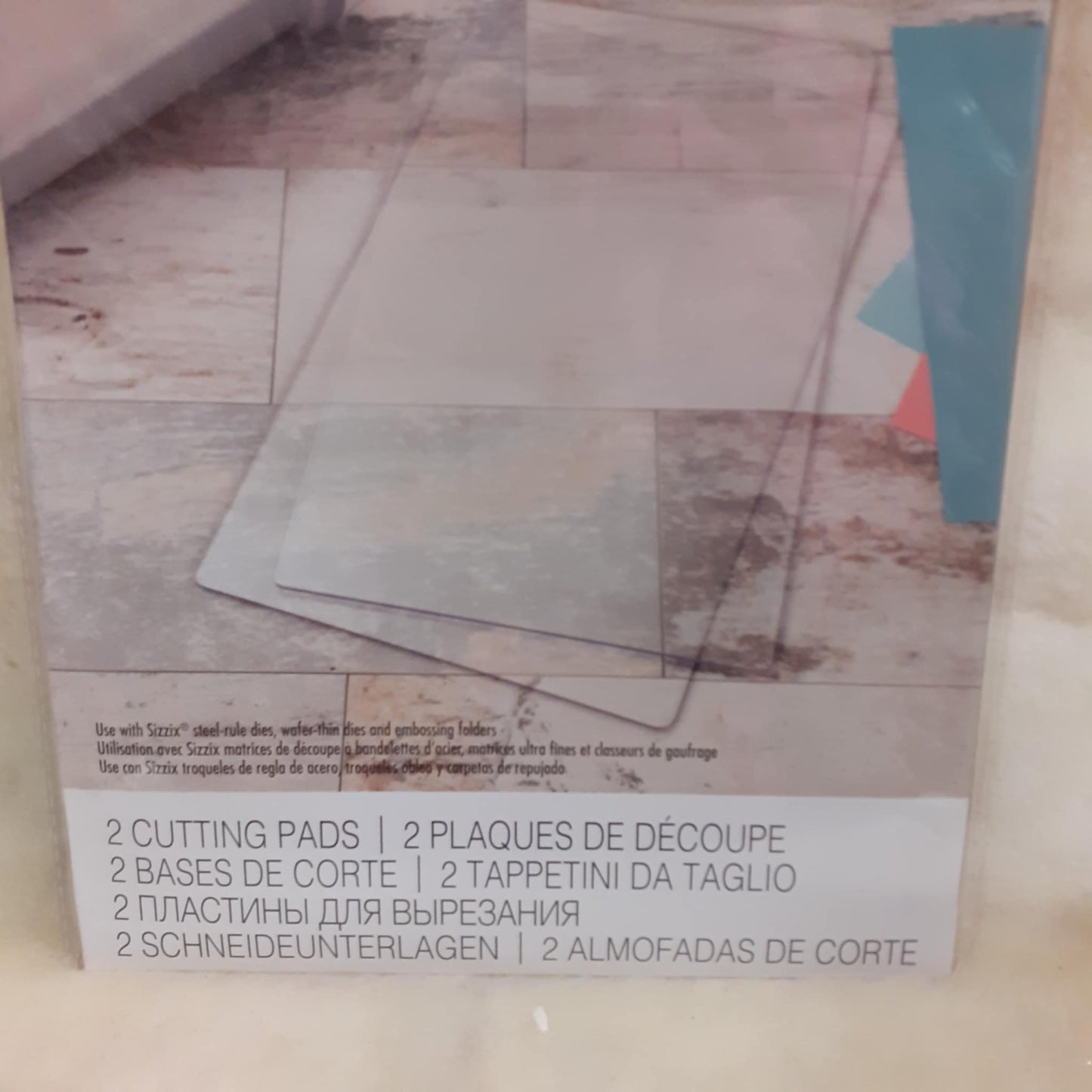 copertina Big Shot Plus e Pro cutting pads 2 tappetini da taglio di ricambio accessori policarbonato trasparente per fustellatrice articolo 660581