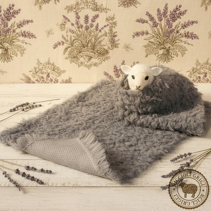 colore grigio tessuto nastro peluche riccioli lana pelo corto uso fai da te barba gnomi natalizi creare bambole orsi animali cagnolini pupazzi natale per decorazioni albero con pellicciotto ecologico sintetico