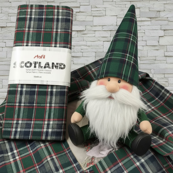 Tessuto Mano Lana H 150 Cm - QUADRO SCOZZESE GRANDE ROSSO – Capovilla Shop - Foto 10