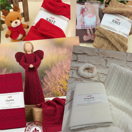 bordeaux bianco beige rosso lana tessuto a maglia treccia knit stoffa sintetica per cucito creativo hobby lavoretti natalizi decorazioni idea creazione orso ghirlanda renna angelo gnomo