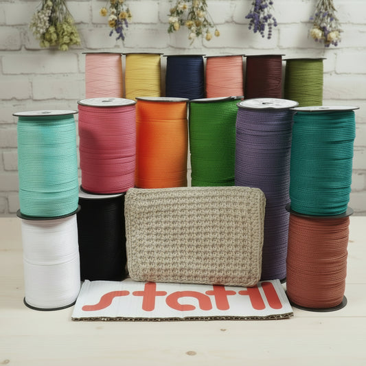 15 colori 400 g 200 m spessore 3 mm Stafil Thai cordino per borse uncinetto portamonete borsellini portacellulare zainetti sacche di corda tripolino cordoncino estivo sintetico 