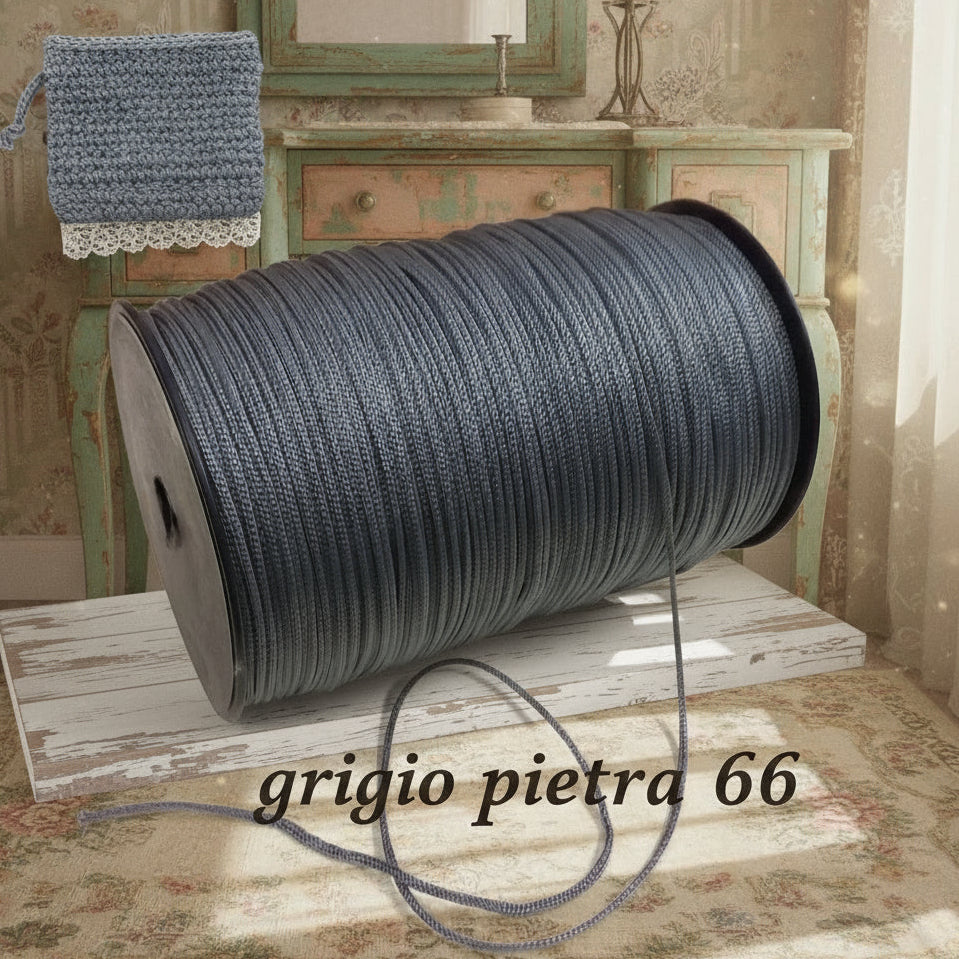 Mas grigio pietra rocca 500 grammi thai sintetico cordino borse uncinetto tripolino cordoncino colori autunnali per progetti crochet bags amigurumi pochette borsette da sera