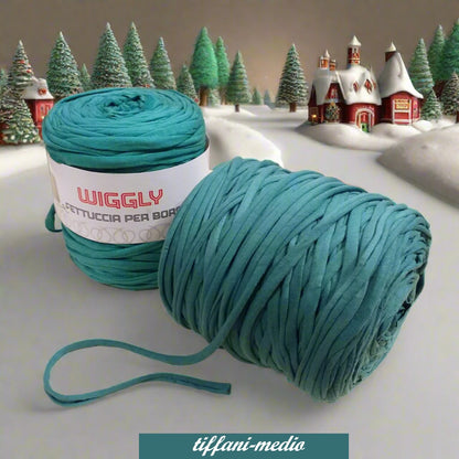 eco cotone lycra fettuccia tiffani-medio fettuccia wiggly cucirini tre stelle per borse uncinetto cestini pochette clutch bags sacche zainetti amigurumi lavori crochet filato yarn garne t-shirt colorato moda fashion abbigliamento 
