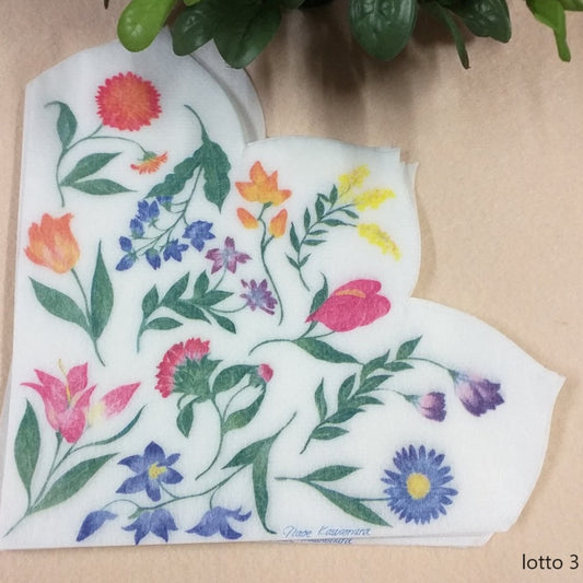 bordo petalo fiori di campo e da giardino margherite blu tulipani arancioni mimosa decoupage tovaglioli carta di riso in offerta