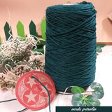 verde petrolio Cucirini Tre Stelle rocca 500 grammi thai sintetico cordino borse uncinetto tripolino cordoncino colori autunnali per progetti crochet bags amigurumi pochette borsette da sera