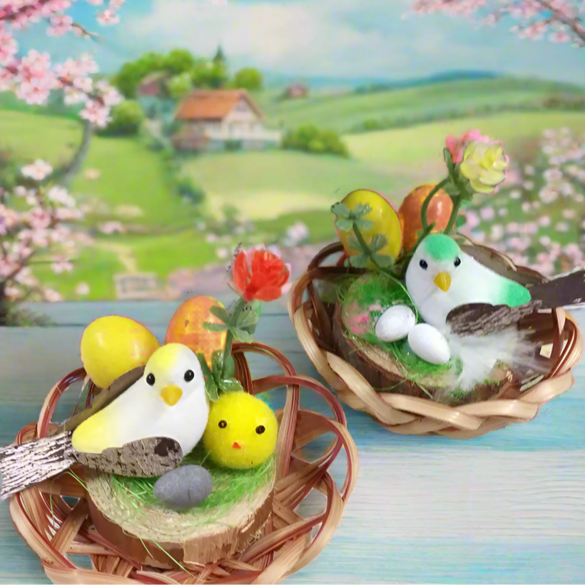 Mollette Di Legno Con Coniglietti Pasquali - 12 Pezzi Per Decorazioni E Foto - Foto 2