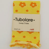 giallo arancione tubolare elasticizzato tessuto di maglina a fiori per rivestire uova pasquali oggetti plastica polistirolo bambole di stoffa pezza coniglietti