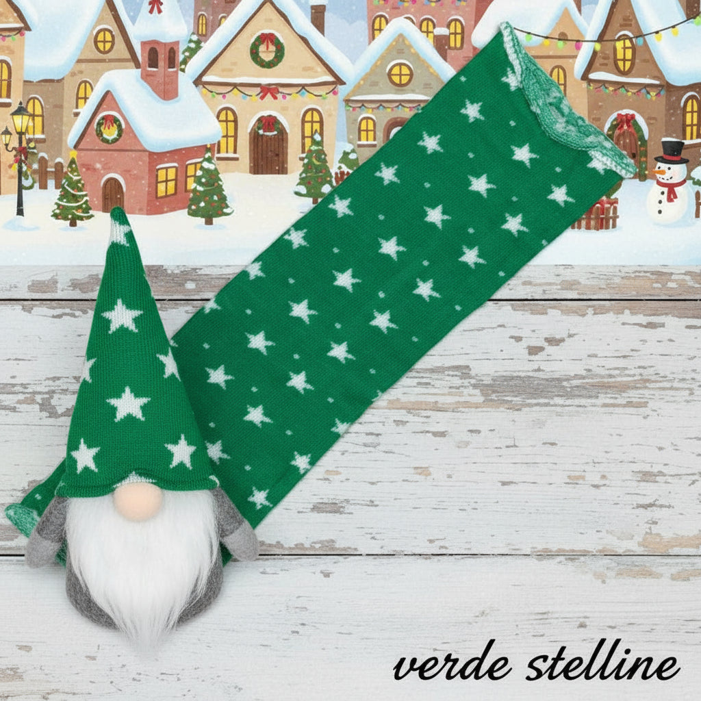 shabby chic verde maglia stelline stafil elasticizzata tessuto stoffa forma tubolari per bambole di natale rivestire  palline polistirolo e gnomi nordici