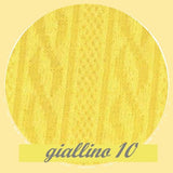 giallino 10 maglia treccia stafil elasticizzata tessuto stoffa forma tubolari per bambole rivestire uova Pasqua coniglietto gallina palline polistirolo Natale