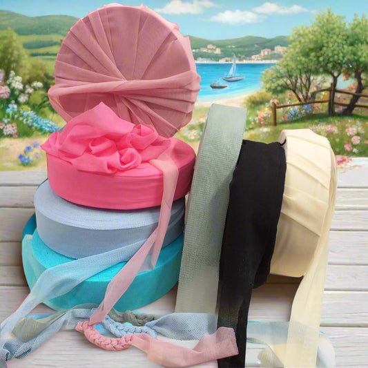 colori estivi pastello rosa azzurro tiffani-chiaro verde salvia panna nero moda fashion maglina fettuccia tulle di lycra leggero elastan elastico rondella pizza uso crochet uncinetto bags borse pochette clutch cestini culle bambini neonati tappeti cucce elasticizzata morbida alta