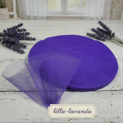 colore lilla lavanda tulle per confetti bomboniere fai da te rotondo colorato centrini cerchi retina filet per confezionare sacchetti