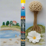 0.75 uncinetto acciaio parte centrale piatta con salvapunta ideale uso lavori crochet amigurumi con cotone sottile lavori gioielli perline con filato lurex