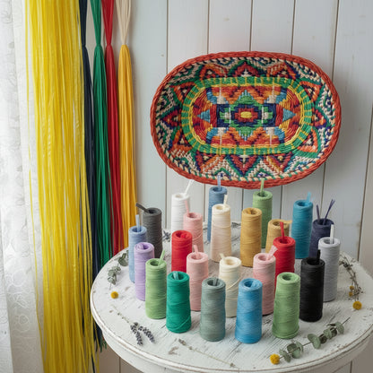 vetrina colori rafia sintetica colorata di plastica viscosa ideale borse uncinetto intreccio cestini sardi tessitura nodi