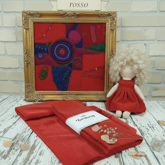 vetrina Corduroy velluto costina stafil cammello 48 x 70 cm tessuto stoffa per cucito creativo fodere borse fatte a mano e uncinetto artigianali idea bamboline pupazzi natalizi fai da te