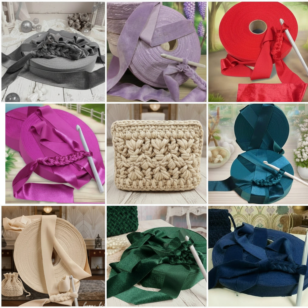 liscio fettuccia velluto crochet velvet maglina ciniglia per borse uncinetto pizza per clutch bags pochette cerimonia eleganti borsette grigio, lilla lavanda, rosso, fucsia, viola, blu ottanio e marino, burro, verde smeraldo