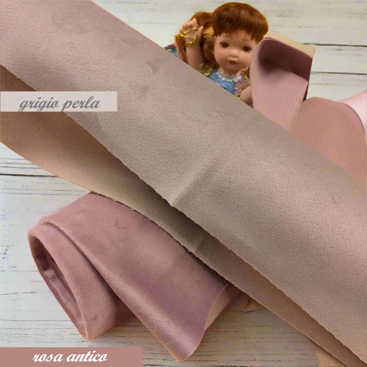 velvet fabric grigio chiaro perla rosa antico velluto Renkalik tessuto da hobbistica lavoretti creativi termomodellabile termoformabile per creare fiori rose addobbi natalizi decorazioni pasquali frutta composizioni floreali con tecnica stampi fommy