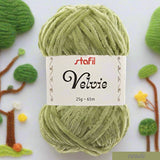 verde pistacchio ciniglia velvie stafil filo di lana sottile per crochet uncinetto knitting lavori a maglia vellutino velvet per amigurumi pupazzi peluche bambole