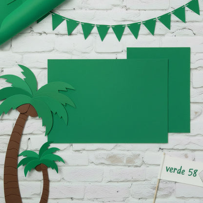 Stafil verde smeraldo per fommy gomma crepla carta eva 1 mm foam mousse foamy uso creare moosgummi sottile modellabile hobby bambole fate follettine foglie fiori piantine, idea fai da te palme