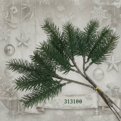 rami finti verde pino abete piante artificiali natalizie decorative botanica Natale, idea x composizioni fiori addobbi decorazioni albero fuoriporta
