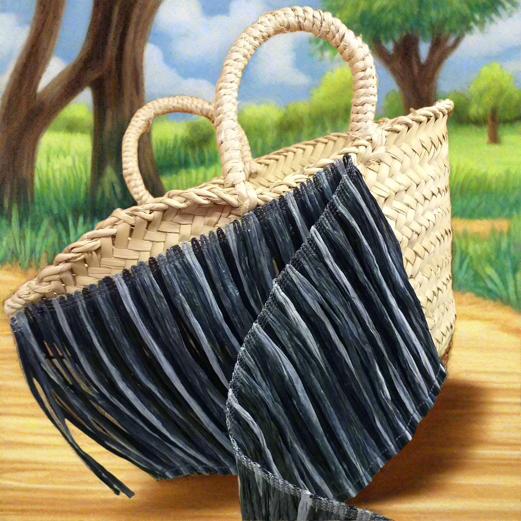 bordo rafia nero sfumato bianco grigio passamaneria frange per applicazioni borse uncinetto paglia coffa mare moda abbigliamento estivo