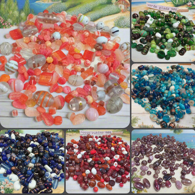 Sfuse a chilo lotti perle miste colorate bigiotteria collane bijoux