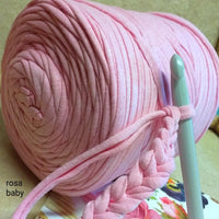 119911 rosa baby per bimba t-shirt garn fettuccia stafil noodles elasticizzata di cotone stretch uso per borse uncinetto cestini tappeti cuscini collane culle porta enfant