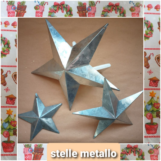 Natale addobbi albero fuoriporta ghirlande finestre soffitto decorazioni natalizie filo metallo ferro stelle