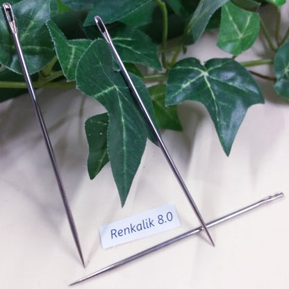 aghi grandi Renkalik 8.0 per cucito creativo di bambole e pupazzi stoffa feltro pezza pannolenci