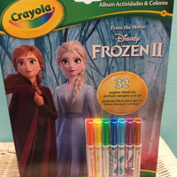Favola Frozen II Wonder Disney album disegni attività crayola set valigetta da dipingere colorare pitturare bambini creativi giochi