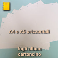 cartoncino Fogli interni cartonaggio album scrapbooking foto