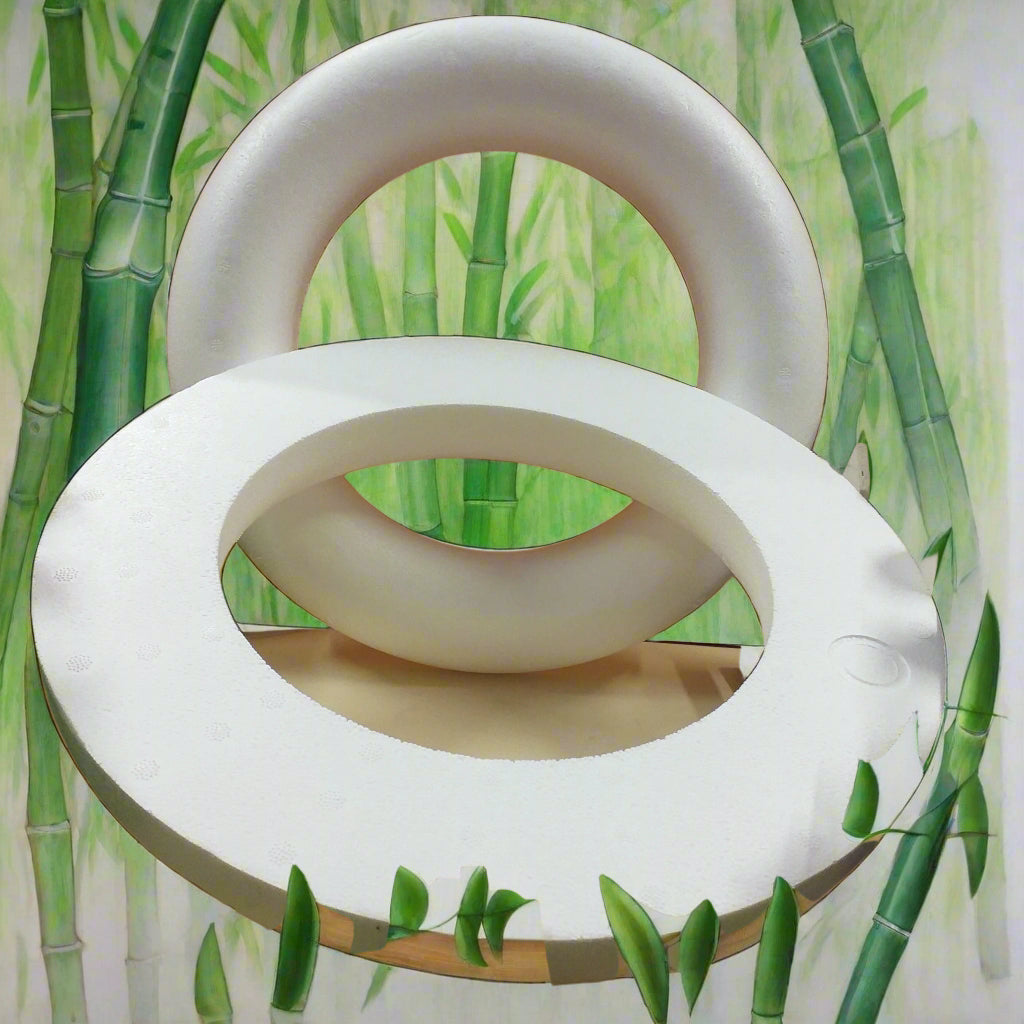 Piccola Ghirlanda Antica In Vimini – Due Scomparti – Diametro 35 Cm – Decorazione Rustica - 3
