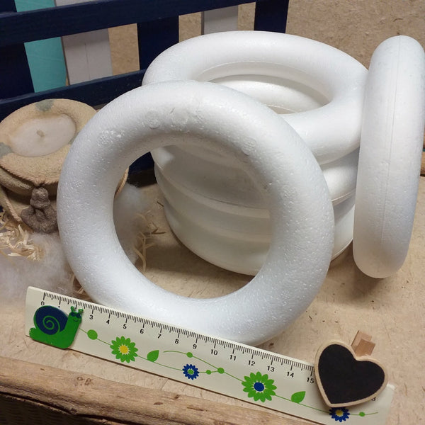 6 Ghirlande Natalizie In Polistirolo 15cm - Base Piatta Per Decorazioni Fai-da-Te, Patchwork - Foto 10