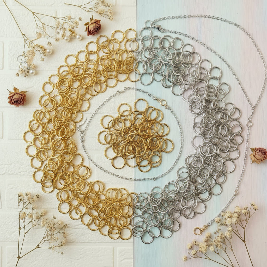 150 Anellini Triangolari Aperti In Ferro: Per Gioielli E Creazioni Fai Da Te! 🔨💍 - 3