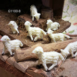 miniatura pecore piccole 3 cm statuine animali presepe accessori per pastori ambientazione statuette animaletti bonsai piante alberi natalizi