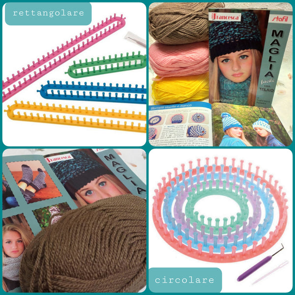 Telaio maglia kit lana libro creativo con istruzioni tricotin tubolare –  hobbyshopbomboniere