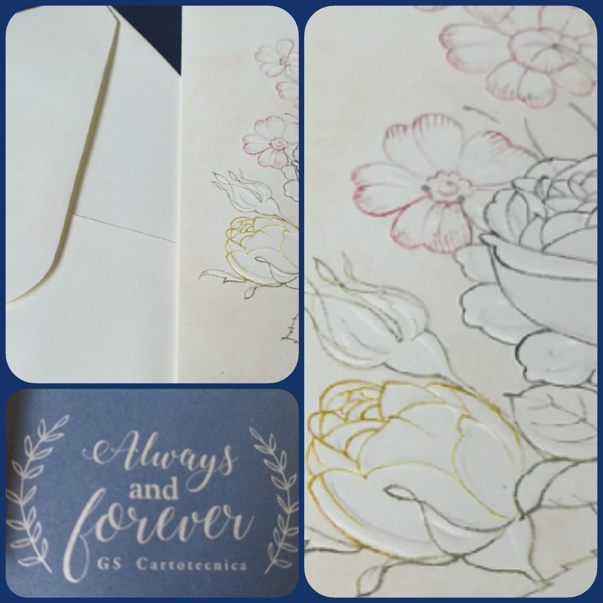 cartotecnica gs always forever biglietti nozze oro argento rose e cuori partecipazioni invito buste